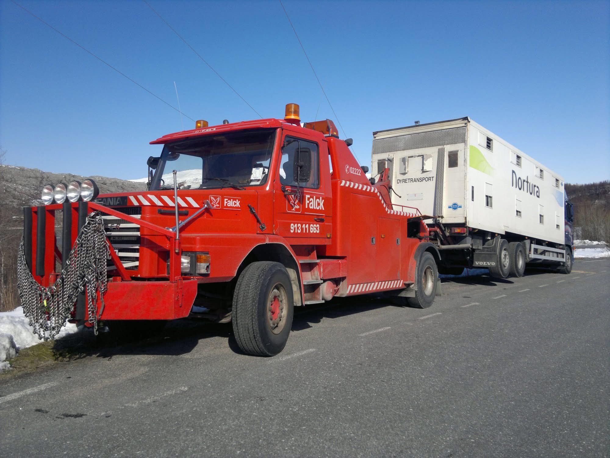 Bärgning av lastbil